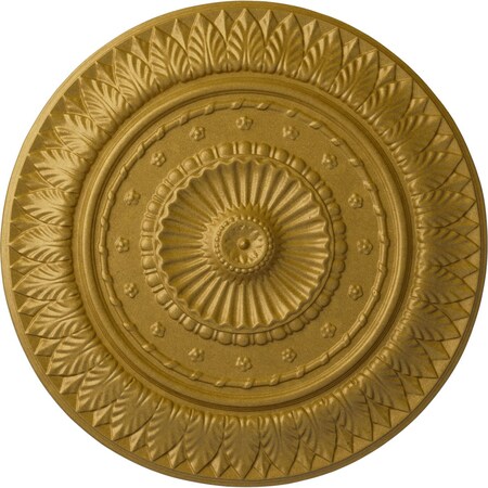 Ekena Millwork Christopher Ceiling Medallion, Hand-Painted Pharaohs Gold, 26 5/8"OD x 2 1/4"P CM26CSPGS